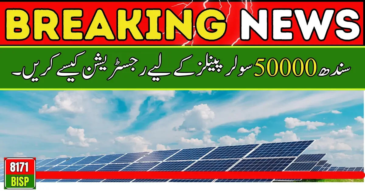 How to Register for Sindh 50000 Solar Panels